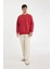 Oversize Geniş Kalıp Bisiklet Yaka Kalın Basic Düz Sweatshirt T5139AZ24AU 2