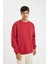 Oversize Geniş Kalıp Bisiklet Yaka Kalın Basic Düz Sweatshirt T5139AZ24AU 3