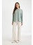 Relax Fit Bisiklet Yaka Fitilli Kaşkorse Yırtmaçlı Basic Düz Sweatshirt B2205AX24AU 2