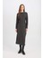 Regular Fit Bürümcük Uzun Kollu Midi Elbise D5024AX24AU 1