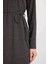 Regular Fit Bürümcük Uzun Kollu Midi Elbise D5024AX24AU 3