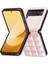 Anti-Düşen Telefon Kılıfı Için Samsung Galaxy Z Flip4 5g Telefon Kılıfı Omuz Askısı ile Kare Izgara Deri Kapak-Gül Altın (Yurt Dışından) 2
