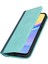 Anti-Düşen Telefon Kılıfı Için Samsung Galaxy A15 5g Kılıf Buzağı Dokusu 3 Kart Yuvaları Renk Ekleme Deri Telefon Kapağı-Açık Mavi + Koyu Mavi (Yurt Dışından) 4