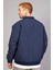 Lacivert Regular Fit /krinkıl Kumaş Içi Kapitone Pilot Erkek Ceket (Ilkbahar-Sonbahar-Kış) 5