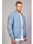 Indigo Regular Fit /krinkıl Kumaş Içi Kapitone Pilot Erkek Ceket (Ilkbahar-Sonbahar-Kış) 1