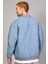 Indigo Regular Fit /krinkıl Kumaş Içi Kapitone Pilot Erkek Ceket (Ilkbahar-Sonbahar-Kış) 5