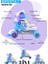 Çocuk Pateni Deniz Kızı Işıklı Paten 2+2 Kız Çocuk Pateni Silikon Teker,taşıma Çantalı 3 In 1 Teker 4