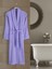 Lila Büyük Beden Şalyaka Cepli Bornoz Pamuklu Hamam Sauna Banyo Battal Kadın Erkek Unisex 3xl 4xl Bornoz 1