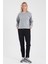Kadın Rhona Gri Melanj Bisiklet Yaka Regular Fit 3 Iplik Sweatshirt 2