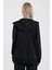 Kadın Gwen Siyah Yanı Yırtmaçlı Fermuarlı Sweatshirt 4