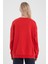 Kadın College Kırmızı Baskılı Sweatshirt 4