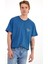 Erkek Beach Baskılı Navy Bisiklet Yaka Regular Fit Tişört 2
