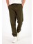 Erkek Simon Haki Slim Fit Gabardin Jogger Pantolon 3