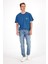 Erkek Daniel Med Blue Straight Fit Jean Pantolon 1