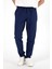 Erkek Alfred Navy Beli Lastikli Slim Straight Gofre Pantolon 3