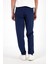 Erkek Alfred Navy Beli Lastikli Slim Straight Gofre Pantolon 4