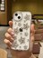 iPhone 14 Plus Uyumlu Gümüş Kristal Taşlı Yıldızlı Şeffaf Kılıf 4