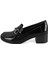 Presley Siyah Kadın Aerocomfort Topuklu Deri Loafer 3