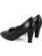 Desirae Siyah Kadın Aerocomfort Topuklu Deri Klasik Ayakkabı 5