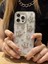 iPhone 15 Pro Uyumlu Gümüş Kristal Taşlı Yıldızlı Şeffaf Kılıf 4