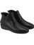 Jalyn Siyah Kadın Aerocomfort Fermuarlı Deri Bot 1
