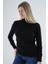 Kadın Siyah %100 Organik Pamuk Balıkçı Yaka Triko Kazak TRIST-6103 7