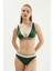 2651ESMM Üçgen Geniş Bikini Üst - Yeşil Ten 1