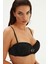 2010ESBK Kaplı Straplez Bikini Tk. - Siyah 3