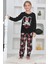 Mnn Ms Kalpli Kız Çocuk Pijama takımı - Siyah 1