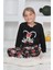 Mnn Ms Kalpli Kız Çocuk Pijama takımı - Siyah 3