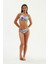 2068ESBK Desenli Toparlayıcı Bikini Tk. - Mavi 1