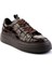 Kahve Kroko Hakiki Deri Erkek Sneaker E01589214311 3
