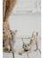 Sevimli Kedi Biblo, Hasır Desenli, Beyaz, Polyester, 31x25 cm, Dekoratif Figür 1