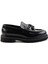 Siyah Antik Erkek Loafer Ayakkabı E01901494141 2