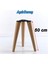 Ahşap Sehpa 3'lü Ayak Takımı 50 cm Zigon Puf Tabure Ayağı Masa Ayakları 50 cm Bağlantı Aparatı Dahil 4