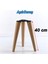 Ahşap Sehpa 3'lü Ayak Takımı 40 cm Zigon Puf Tabure Ayağı Masa Ayakları 40 cm Bağlantı Aparatı Dahil 3