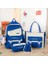 Fantastic Shop 4 Parça Sevimli Büyük Kapasiteli Sırt Çantası Set - Mavi (Yurt Dışından) 1