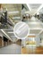 120 cm, 80 Watt 6500 Kelvin Beyaz Işık 3 Sıra Ledl Kristal Bant Armatür Atölye Fabrika Tavan Armatürü 4