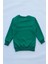 Unisex Çocuk Sarı Basic Içi Polarlı Örme Kalın Sweatshirt 2