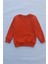 Unisex Çocuk Sarı Basic Içi Polarlı Örme Kalın Sweatshirt 1
