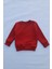 Unisex Çocuk Sarı Basic Içi Polarlı Örme Kalın Sweatshirt 1