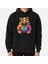 Unisex Street Art Bear Posed Baskılı Sweatshirt 1