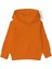 Unisex Çocuk Siyah Kapşonlu Içi Polarlı Örme Kalın Sweatshirt 1