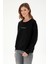 Kadın Siyah Sweatshirt 50296945-VR046 1