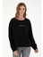 Kadın Siyah Sweatshirt 50296945-VR046 3