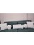 3- Lü Kare Takım Kırlent / Yastık 2 Kenar Ekru / 1 Orta Ekru ( 42cm / 42cm)-(50cm / 30cm) 3
