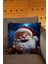 Yılbaşı Temalı Noel Baba Figürlü Kırmızı Beyaz Renkli Dijital Baskılı Süs Kırlent Kılıfı 1