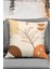 Bohem Temalı Bohem Boho Art Design Kahverengi Krem Renklerde 4'Lü Kırlent Kılıfı Ve Runner Seti 5
