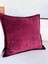 Vişne Corduroy Kare Kırlent Kılıfı Fitilli Kadife 43 X 43 Cm , Iskandinav , Bohem , Yumuşak Dokulu 1