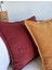 Kiremit Corduroy Kare Kırlent Kılıfı Fitilli Kadife 43 X 43 Cm, Iskandinav , Bohem , Yumuşak Dokulu 4
